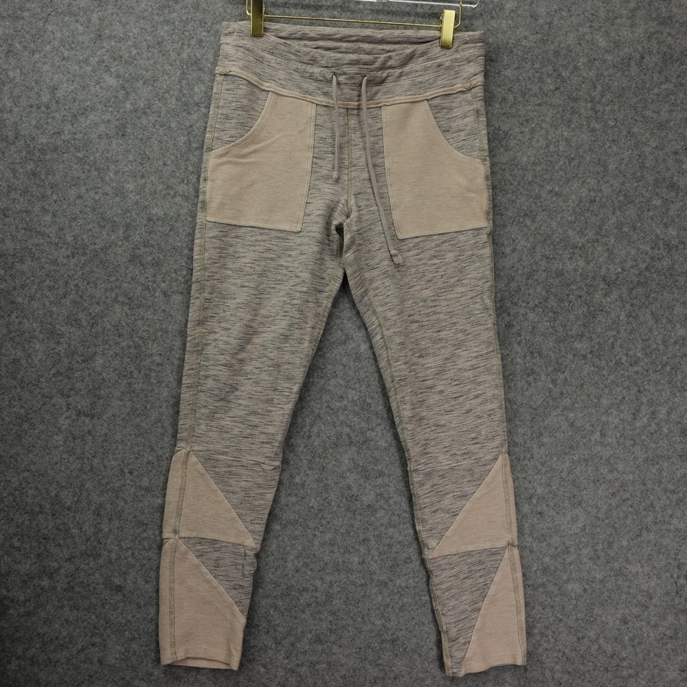 Free People Movement Kyoto Leggings Womens LARGE Pink Gray PatchworkYoga 30x26